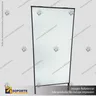PANEL MENU SLIM BOX PALOMA PUBLICITARIA 600X1200MM NEGRO 220V, foto 2