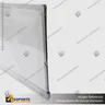 PANEL MENU SLIM BOX DOBLE CARA COLGANTE PIOLAS (1200X450) COLOR PLATEADO, foto 3