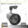 VERSALLES - FOCO LED TRACK LIGHT TRIFASICO COB 30W 4000K NEGRO 12, foto 1