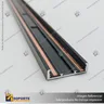 MG27 RIEL MAGNETICO SLIM NEGRO 27X7X3000 MM, foto 2