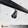 MONACO-FOCO TRACK LIGHT MAGNETICO CUERPO NEGRO 6W 48V 4000K, photo 6