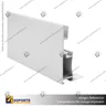 PERFIL FRAMELESS ALUMINIO 6 CM, foto 3