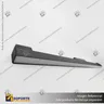ASTURIAS - FOCO LINEAL MAGNETICO NEGRO 600MM 20W 48V 3000K, foto 1