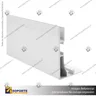 PERFIL FRAMELESS ALUMINIO 5 CM, foto 3