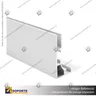 PERFIL FRAMELESS ALUMINIO 4 CM, foto 3