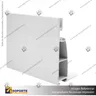 PERFIL FRAMELESS ALUMINIO 10 CM, foto 3