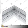 PERFIL FRAMELESS ALUMINIO 10 CM, foto 4