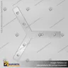 CONECTOR DE ALUMINIO PARA PERFILES ALP Y CON TORNILLOS, foto 1