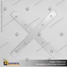 CONECTOR DE ALUMINIO PARA PERFILES ALP X CON TORNILLOS, foto 1