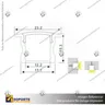 PERFIL PARA CINTA LED ALP 003 3MT, foto 5