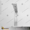 CONECTOR DE ALUMINIO PARA PERFILES ALP 90 LATERAL CON TORNILLOS, foto 1