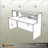BLACK 1800W RECEPTION DESK, foto 1