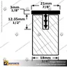 MCLN-CAP - LINEAR PANEL CAPPING PROFILE, foto 2