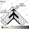 MC12 - ROUND CORNER JOIN PROFILE, foto 2