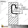 PVC J INSERTS FOR SLATWALL PANELS, foto 2