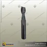 9.5MM SOLID CARBIDE DOUBLE FLUTE SPIRAL CUTTER, foto 1