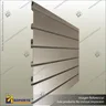 ALUMINIUM SLATWALL - 75MM PITCH, foto 1