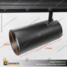 MONACO- FOCO TRACK LIGHT MAGNETICO CUERPO NEGRO 15W 48V 4000K, photo 7