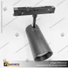 MONACO- FOCO TRACK LIGHT MAGNETICO CUERPO NEGRO 15W 48V 4000K, photo 8
