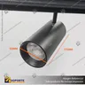 MONACO-FOCO TRACK LIGHT MAGNETICO CUERPO NEGRO 15W 48V 3000K, foto 6