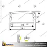 PERFIL PARA CINTA LED ALP 014 3MT, foto 11