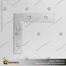 CONECTOR DE ALUMINIO PARA PERFILES ALP 90 SUPERIOR CON TORNILLOS, foto 2
