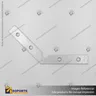CONECTOR DE ALUMINIO PARA PERFILES ALP 130 CON TORNILLOS, foto 2