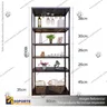 ESTANTE METALICO PARA VINOS CON PORTA COPAS, 图片 2